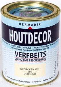 Houtdecor dekkend 601 gebroken wit 750 ml