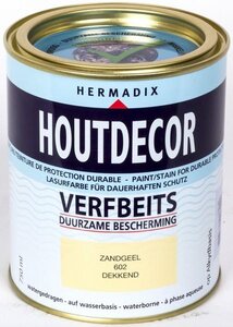 Houtdecor dekkend 602 zandgeel 750 ml