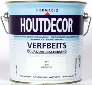 Houtdecor dekkend 619 wit 2500 ml