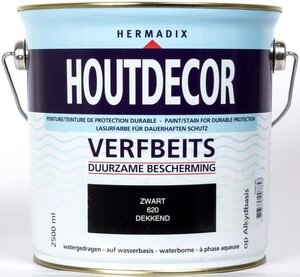 Houtdecor dekkend 620 zwart 2500 ml