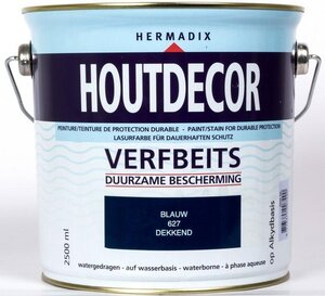 Houtdecor dekkend 627 blauw 2500 ml