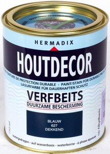 Houtdecor dekkend 627 blauw 750 ml