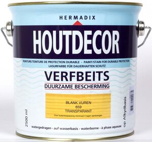 Houtdecor transparant 659 blank vuren 2500 ml