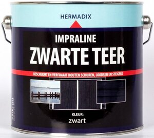 Impraline zwarte teer 2500 ml