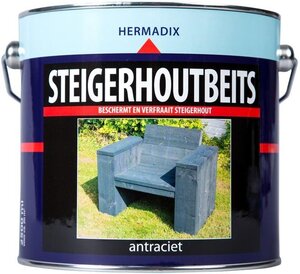 Steigerhoutbeits antraciet 2500 ml