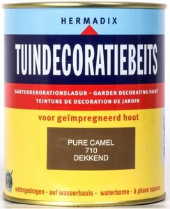 Tuindecoratiebeits dekkend 710 pure camel 750 ml