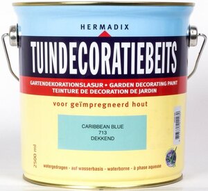 Tuindecoratiebeits dekkend 713 caribbean blue 2500 ml