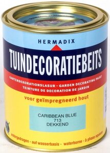 Tuindecoratiebeits dekkend 713 caribbean blue 750 ml