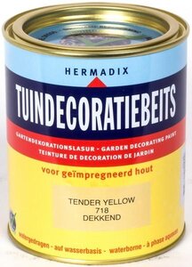 Tuindecoratiebeits dekkend 718 tender yellow 750 ml