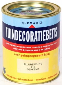 Tuindecoratiebeits dekkend 719 allure white 750 ml