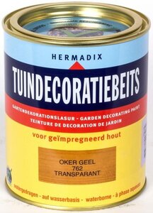 Tuindecoratiebeits transparant 762 oker geel 750 ml