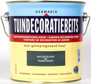 Tuindecoratiebeits transparant 764 natuur blauw 2500 ml