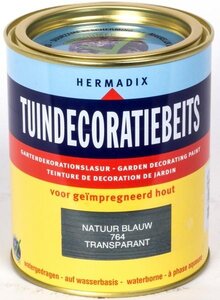 Tuindecoratiebeits transparant 764 natuur blauw 750 ml