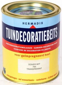 Tuindecoratiebeits transparant 765 dover wit 750 ml