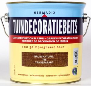 Tuindecoratiebeits transparant 766 bruin naturel 2500 ml