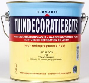 Tuindecoratiebeits transparant 768 kleurloos 2500 ml