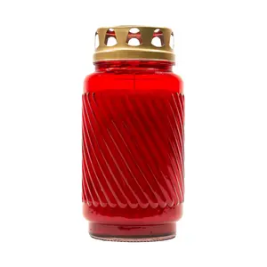 Bolsius Lantaarnglas met deksel Rood