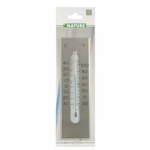 Muurthermometer Aluminium H23Cm - afbeelding 3