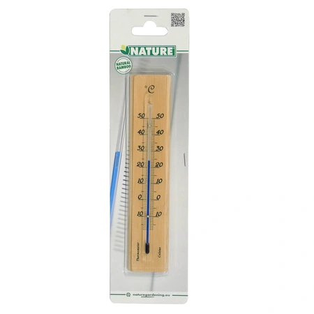 Muurthermometer Bamboe 19Cm - afbeelding 2