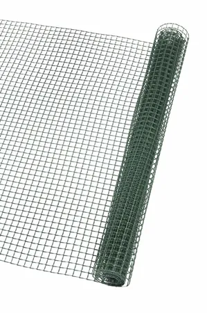 Vierkant Gaas 10X10Mm Groen 1X3M - afbeelding 2